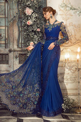 Unstitched Mbroidered | Cobalt Blue BD-2704